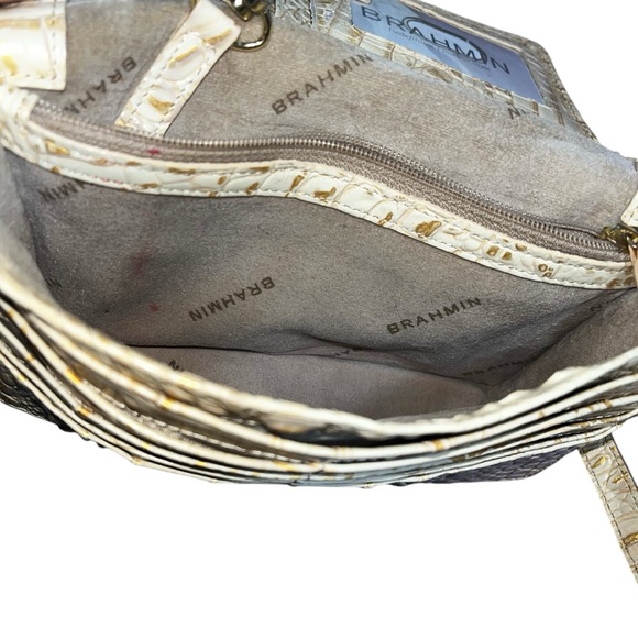 BRAHMIN AMELIA LEATHER CROSSBODY With Built In Wallet - Picture 12 of 17